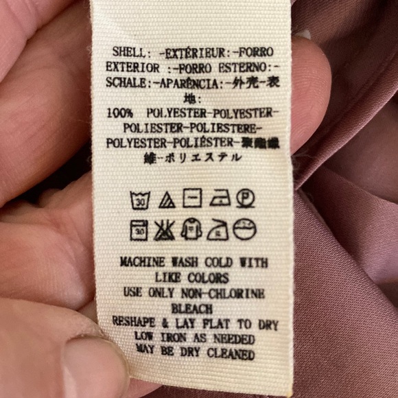 Free People beautiful mauve color midi skirt w/ from Bloomingdale’s. - Picture 11 of 11